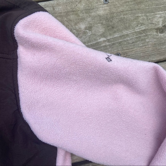 Columbia brown pink full zip fleece jacket M - Picture 6 of 7